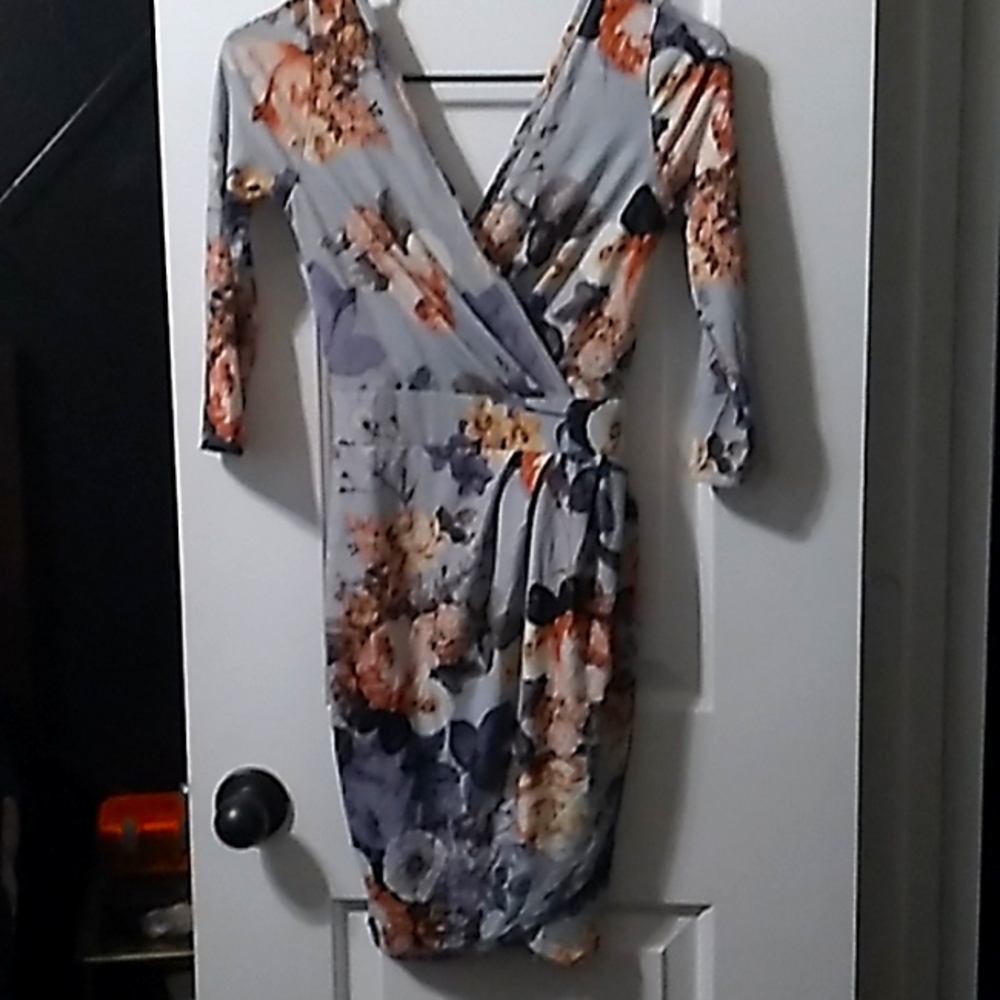 Short flowered dress